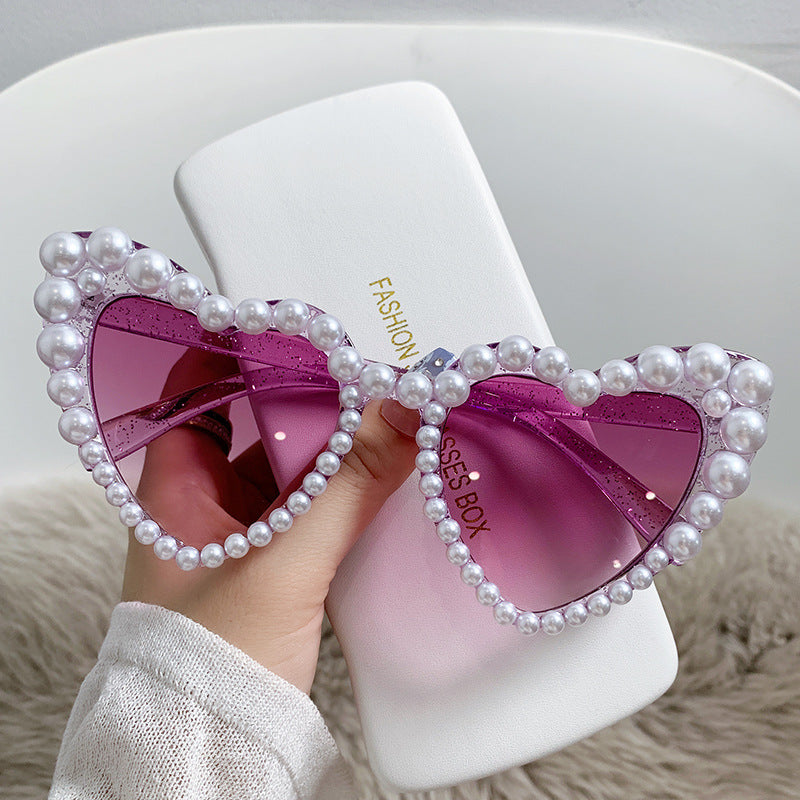 Wholesale Love Pearl with Diamond PC Sunglasses